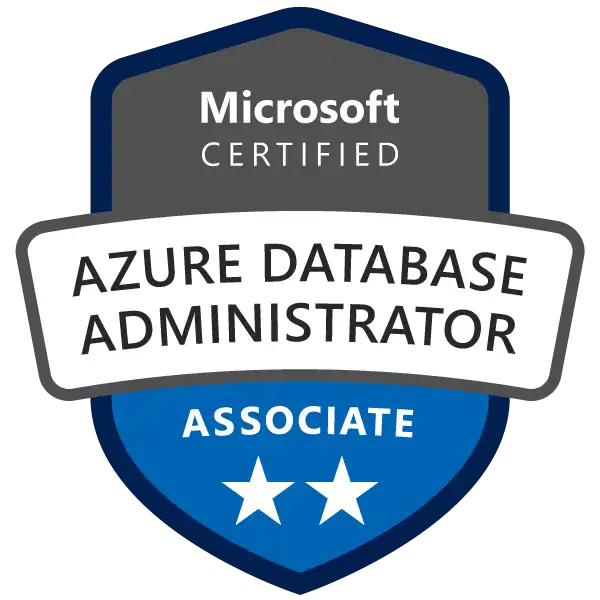 Microsoft Certified: Azure Database Administrator Associate,Earning the Database Administrator Associate certification validates the skills and knowledge to implement and manage the operational aspects of cloud-native and hybrid data platform solutions built on Microsoft Azure data services and Microsoft SQL Server. The Azure Database Administrator uses a variety of methods and tools to perform day-to-day operations, including applying knowledge of using T-SQL for administrative management purposes.